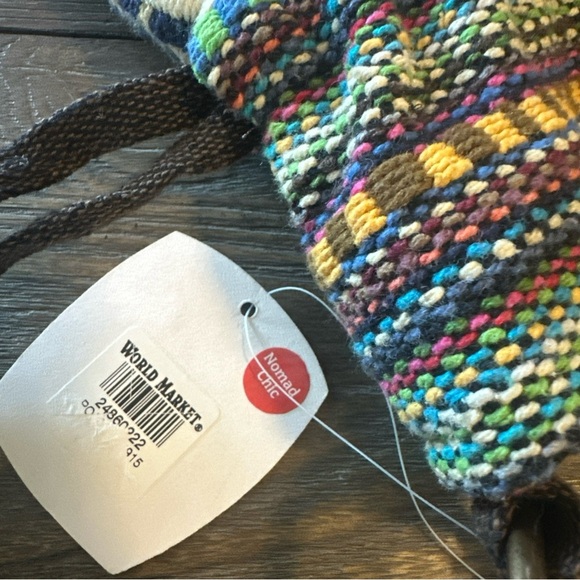 Cost Plus World Market Red and Green Crossbody Bag with Boho-Chic Design - Picture 12 of 14